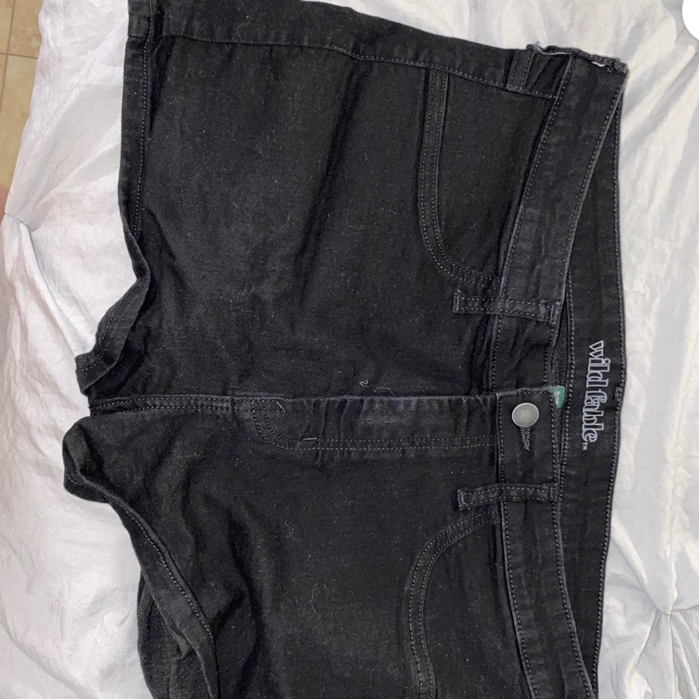 Black Jean Shorts